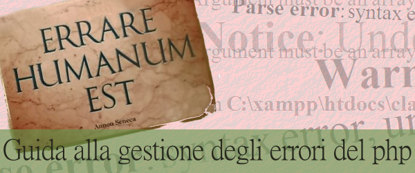 Guida alla gestione degli errori di php: introduzione