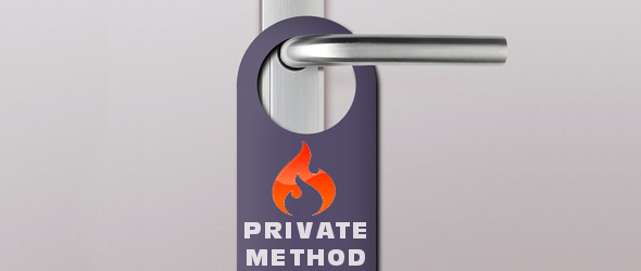 Private methods in Codeigniter